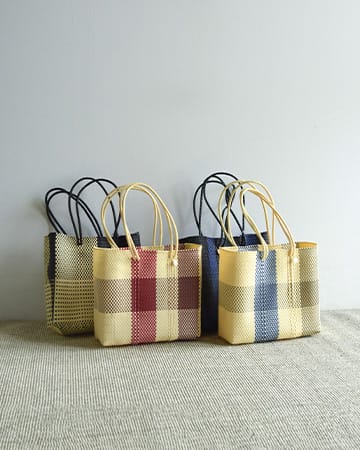 メルカドバッグ M “TABLERO / 3COLORS CHECK / ARENA”