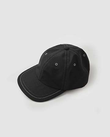 撥水 6パネル キャップ PE/CO cap