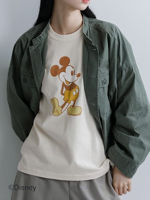 コットン リラックスフィット Tシャツ “cotton open-end yarn garment dyeing relaxed-fit Tee”