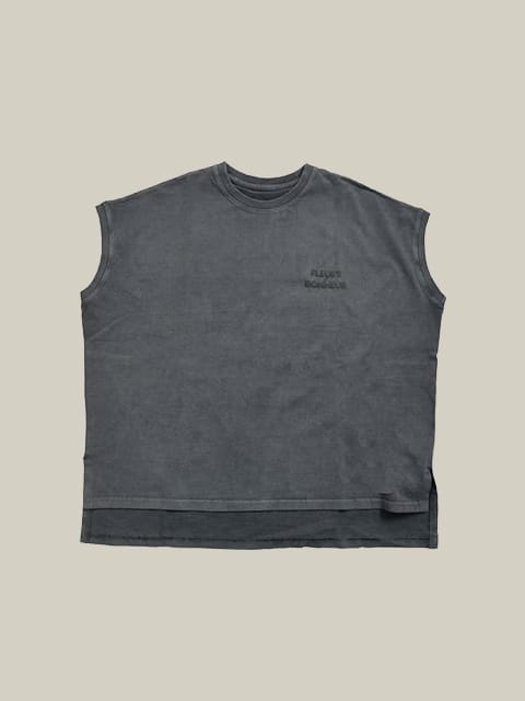 コットン ビッグ ノースリーブ Tシャツ “BIG NO SLEEVE TEE”