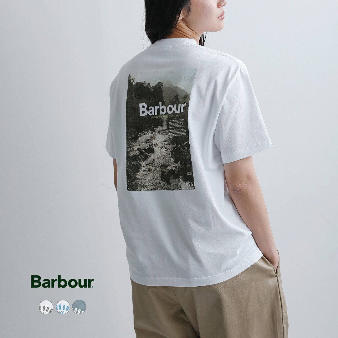 Barbour バブアー コットン グラフィック オーバーサイズ Tシャツ GRAPHIC OS T-SHIRT mts1575-1577