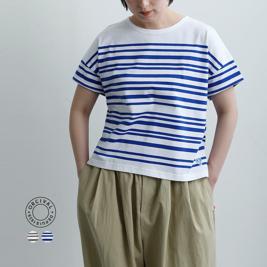 ORCIVAL オーチバル オーシバル 40/2ジャージー ボートネック ショートスリーブ プルオーバー or-c0335lob レディース 【海外出荷不可】