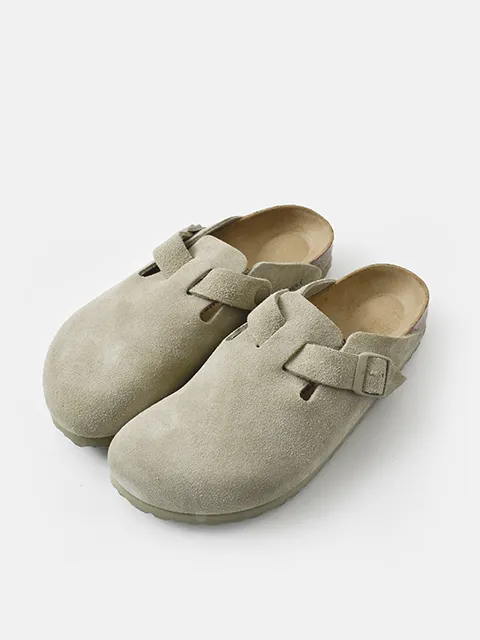 Boston Suede Leather Clogs