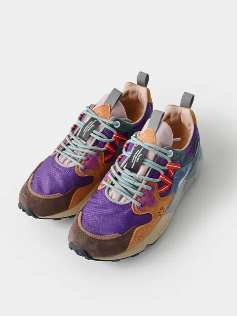 YAMANO3 Leather Nylon Sneakers