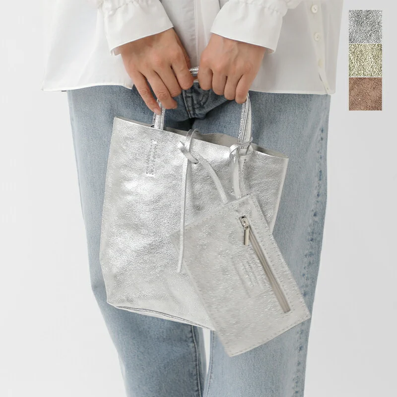 セール【30%OFF】MARLON FIRENZE マーロンフィレンツェ ラミネート カウレザー ショッパー バッグ ミニ SHOPPER MINI shopper-mini-same2 レディース【☆】