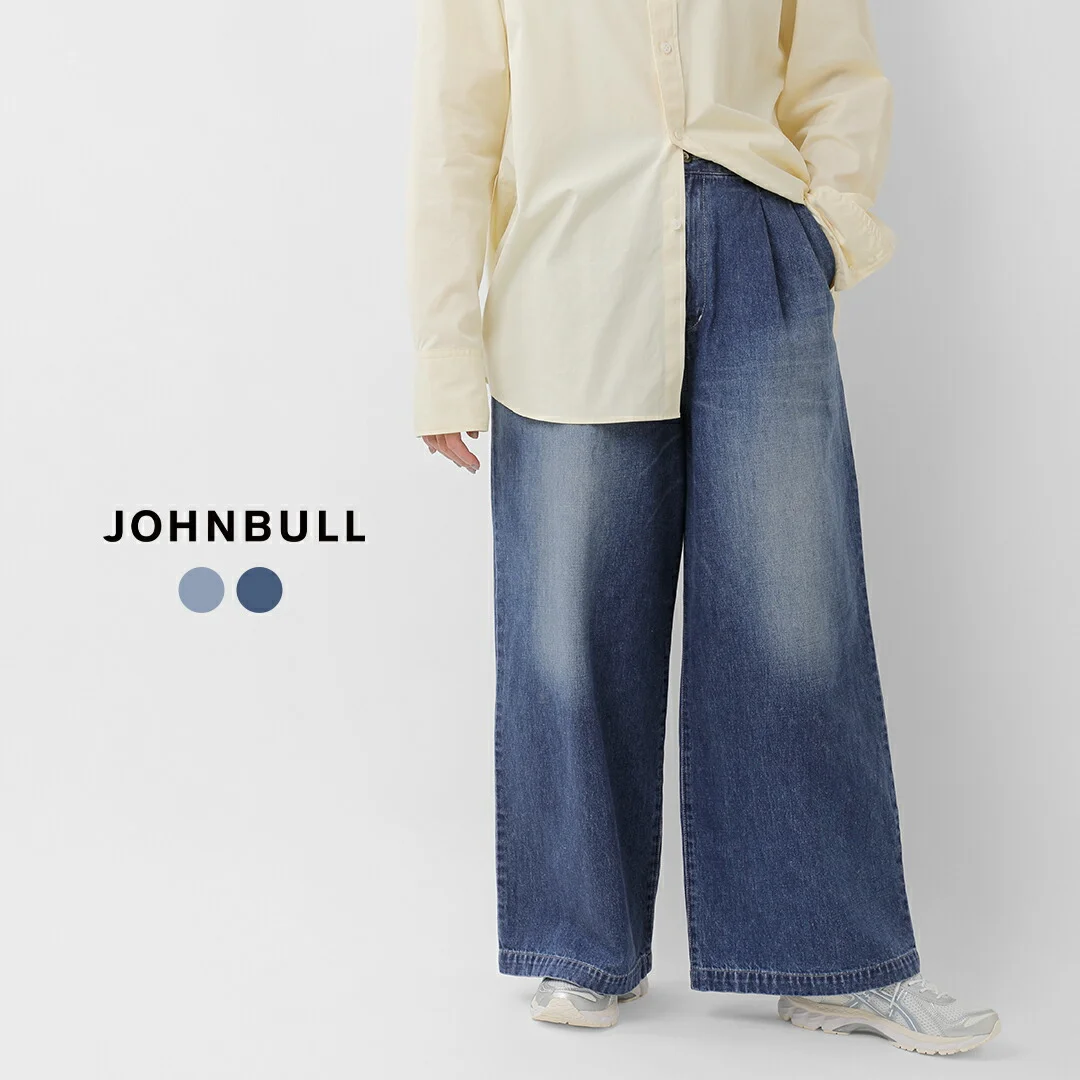 セール【30%OFF】Johnbull ジョンブル デニム ツータック イージー パンツ jl254p15 レディース 【サイズ・カラー交換初回無料】【☆】