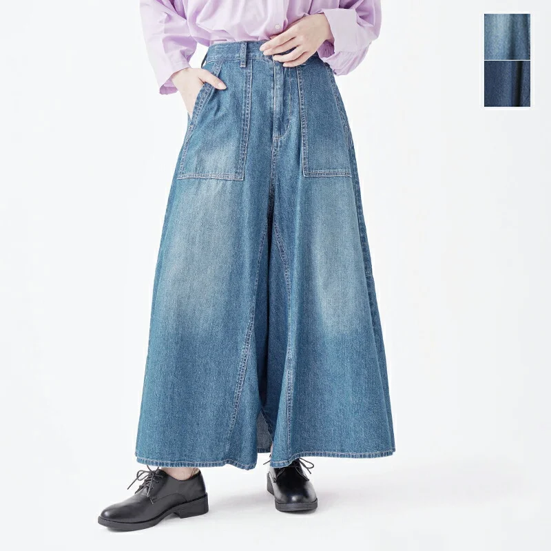 セール【30%OFF】kelen ケレン フロントパンツ バックスカート デニム “OMALI” lkl25hpt2091 レディース 【サイズ・カラー交換初回無料】【☆】