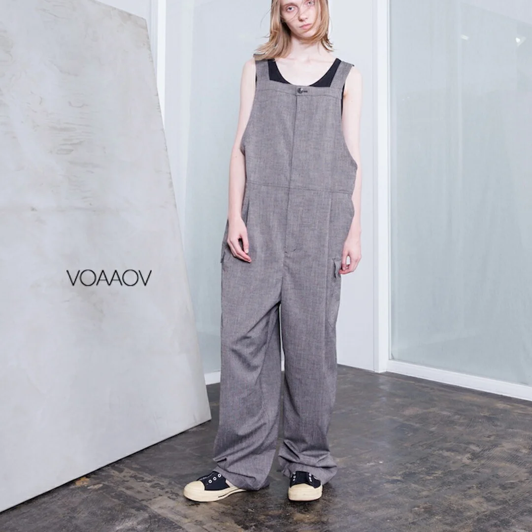 セール【40%OFF】VOAAOV ヴォアーブ ツイードメッシュ サロペット vooa-p072 レディース 【サイズ・カラー交換初回無料】【☆】