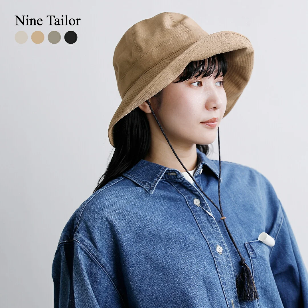 セール【20%OFF】Nine Tailor ナインテイラー ストラップ付 ハット “Lupine Hat” n-1633 レディース【☆】