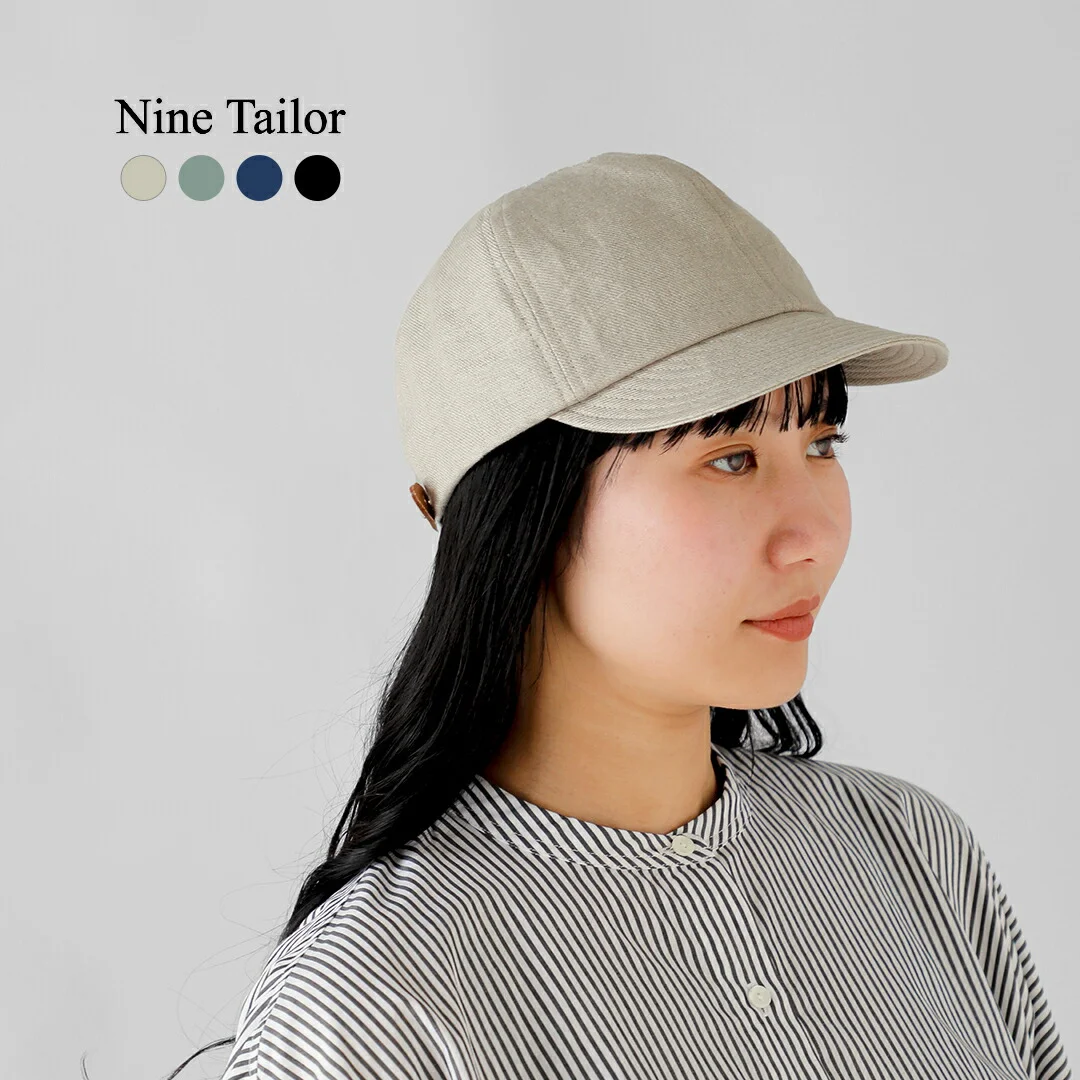 セール【20%OFF】Nine Tailor ナインテイラー レザーベルト 6パネル キャップ “Lymington Cap” n-196-same2 ユニセックス【☆】