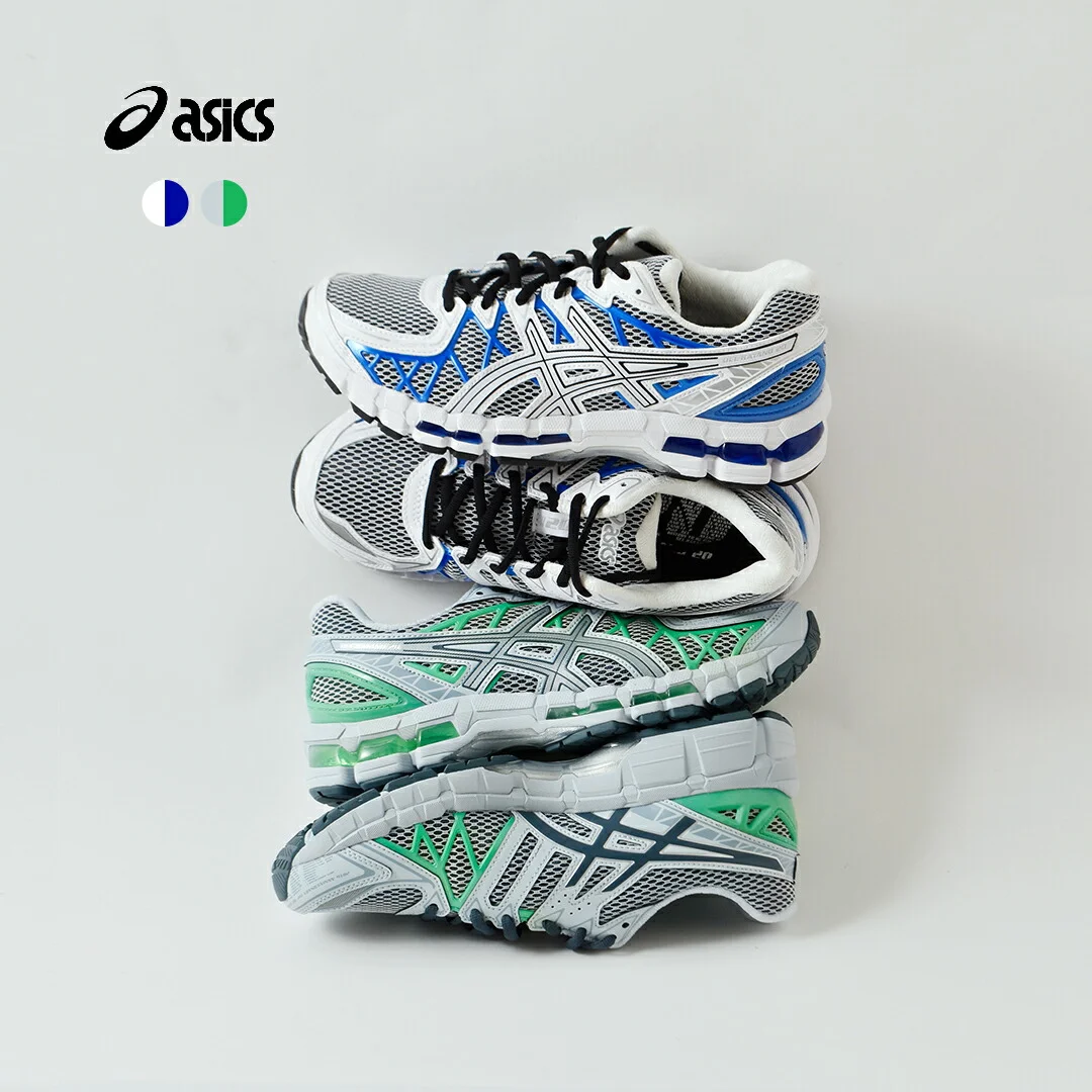 セール【30%OFF】ASICS アシックス ゲルカヤノ スポーツスタイル スニーカー GEL-KAYANO 20 gel-kayano20-same1 レディース 白 グリーン 青【サイズ・カラー交換初回無料】【☆】