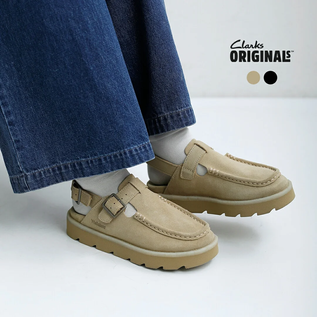 セール【20%OFF】clarks クラークス スエード バックベルト サンダル meare-easy レディース 【サイズ・カラー交換初回無料】【☆】