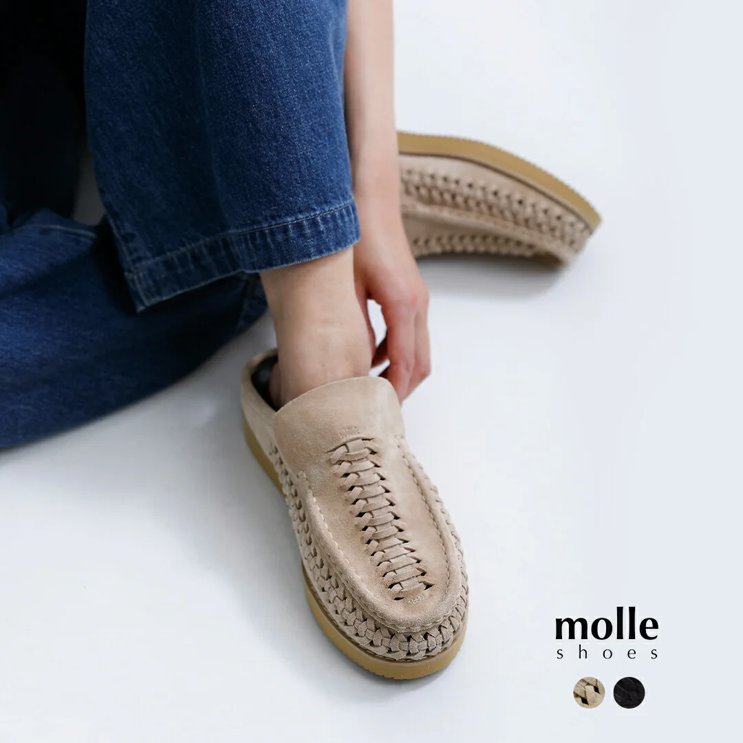 セール【30%OFF】molle shoes モールシューズ ビブラムソール プレペチャ スライド スリッポン シューズ PURHEPECHA SLIDE mls210301-30 レディース 【サイズ・カラー交換初回無料】【☆】