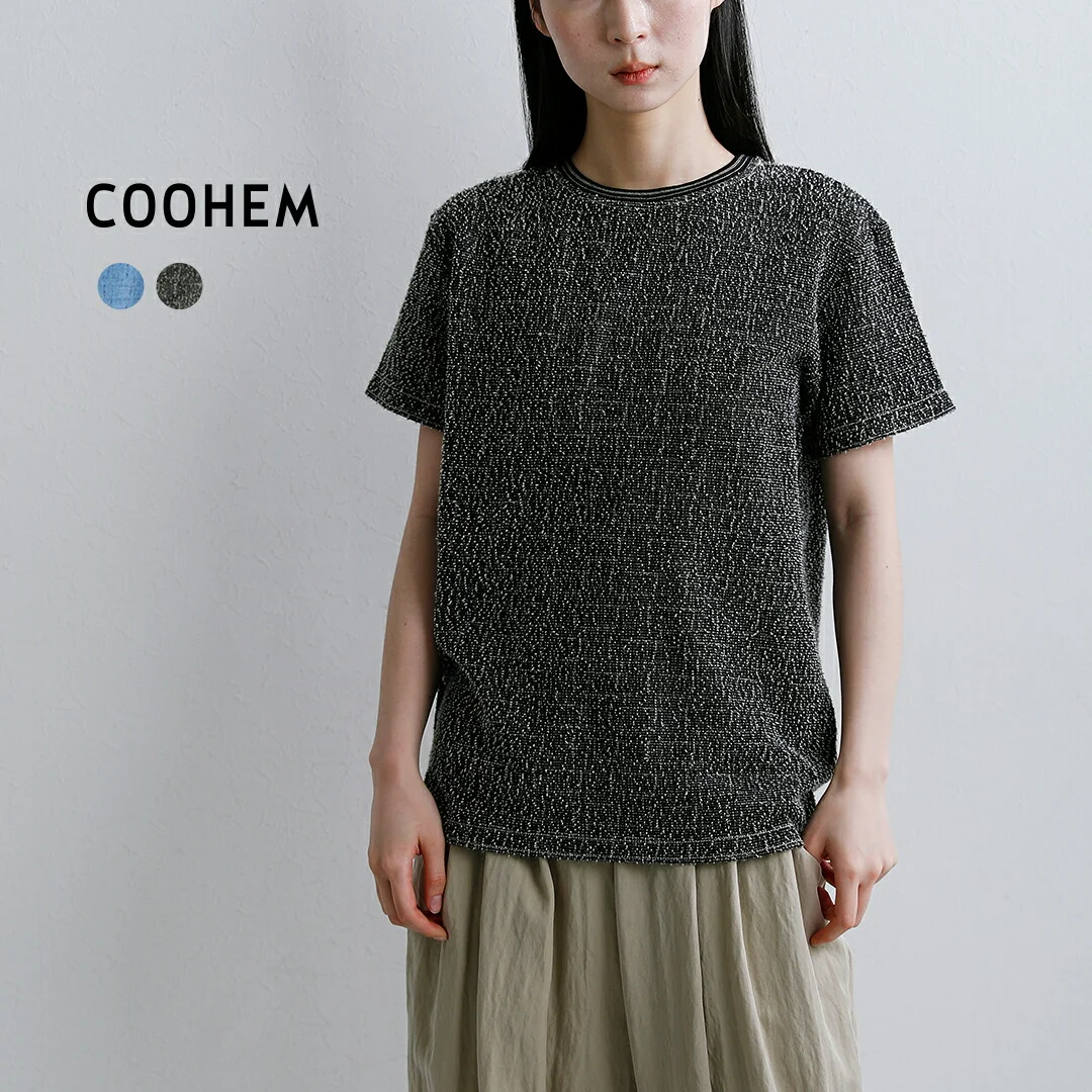 セール【30%OFF】COOHEM コーへン KOUHEN ツイード Tシャツ 11-262-024 レディース【☆】