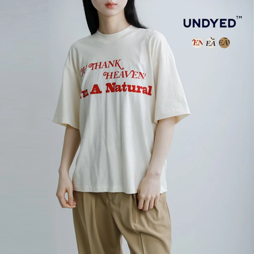 セール【30%OFF】UNDYED アンダイド オーガニックコットン 半袖 プリントTシャツ 30PV PT-T 26s341a レディース【☆】