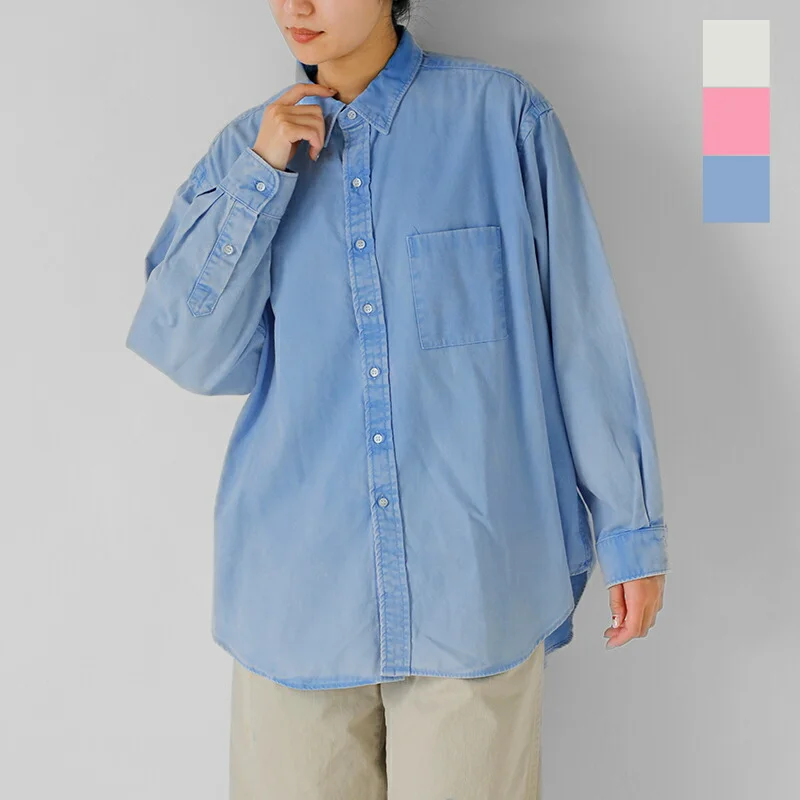 セール【40%OFF】tsuzuli ツヅリ コットン オーバーサイズ オックスフォード シャツ “OVER-SIXED OXFORD SHIRT” d32504 レディース【☆】