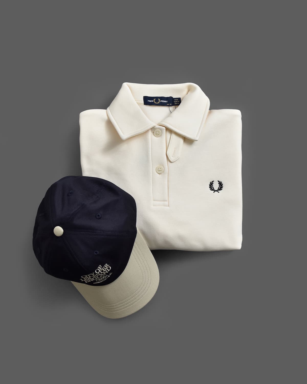 FRED PERRY スウェット、Gymphlex キャップ
