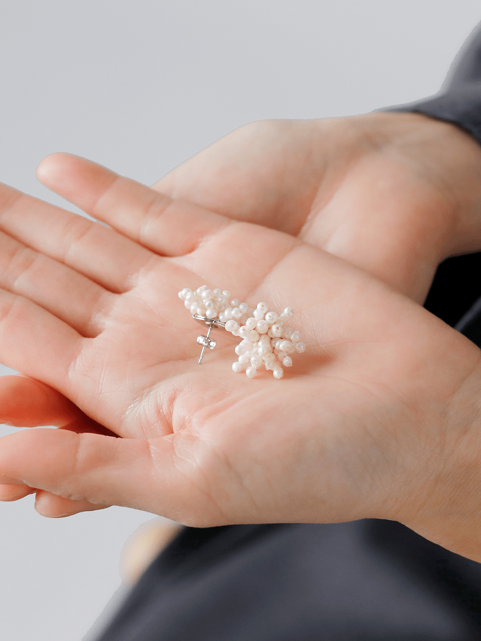 淡水パール フラワー ピアス / イヤリング ut307ss93-94