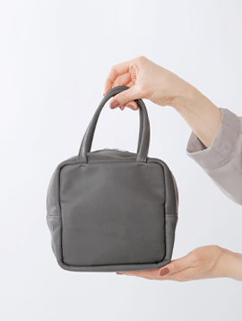 レザー キューブ トートバッグ m074