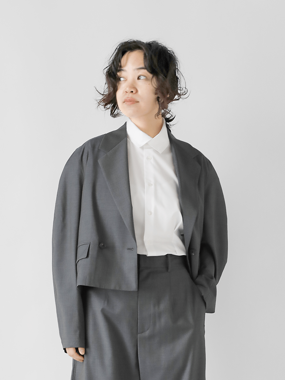 ウールトロ クロップド ジャケット 8822-209-0040