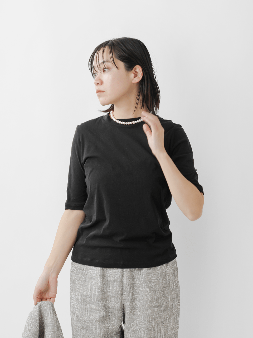 強撚ソフトコットン 天竺 ハーフスリーブ Tシャツ ncsm006