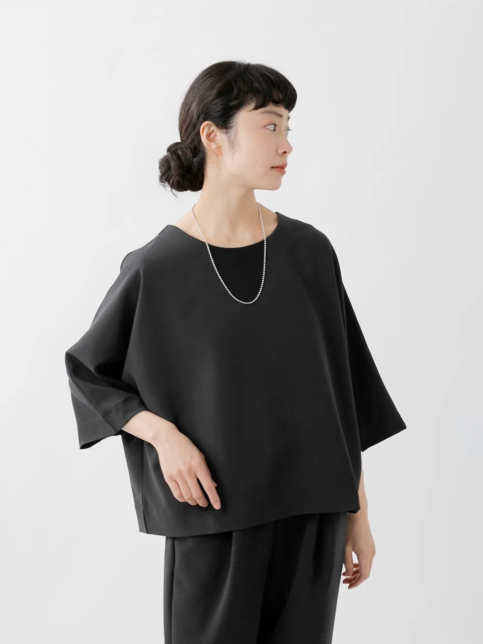 TRAVAIL MANUEL(トラバイユマニュアル)ダブルクロス Tブラウス 3001