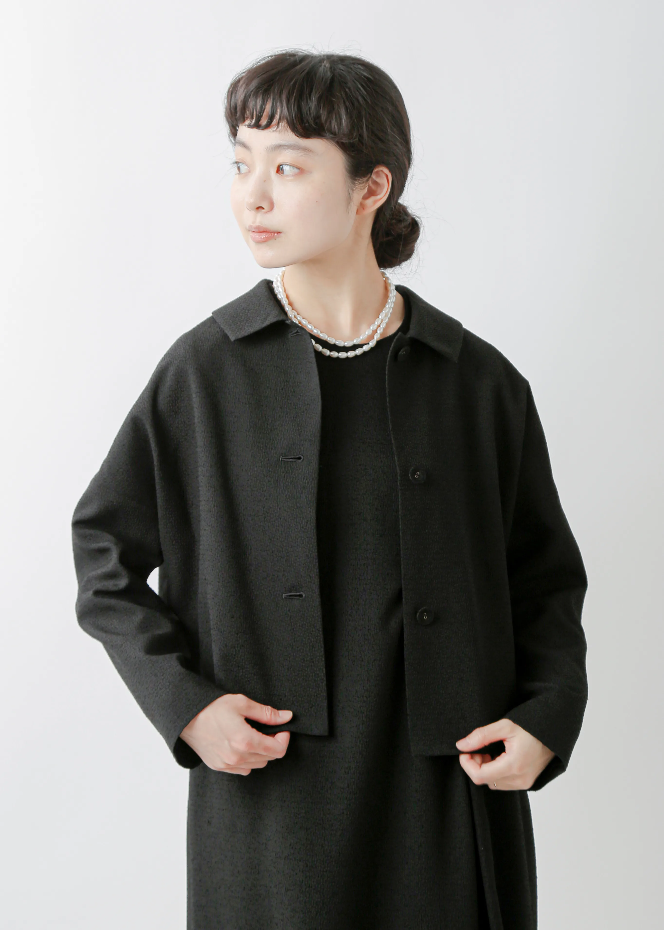 ブークレ ジャガード クラシック ジャケット fjk01