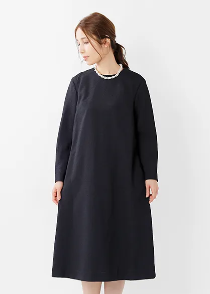 ブークレ ジャガード テント ドレス fop05