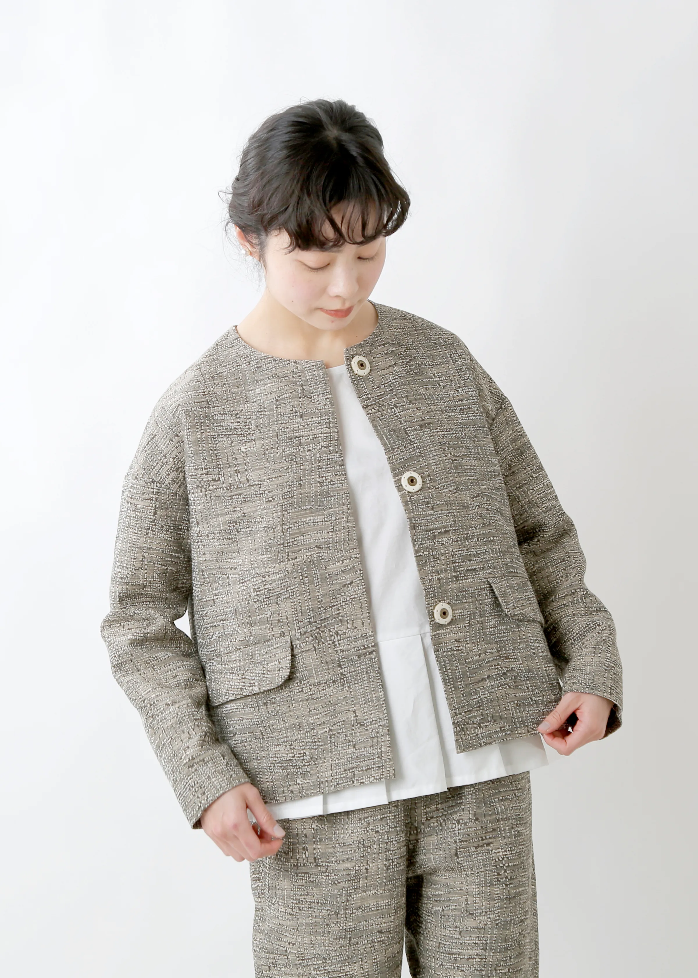 イタリアンジャガード フラップ ジャケット itajk02